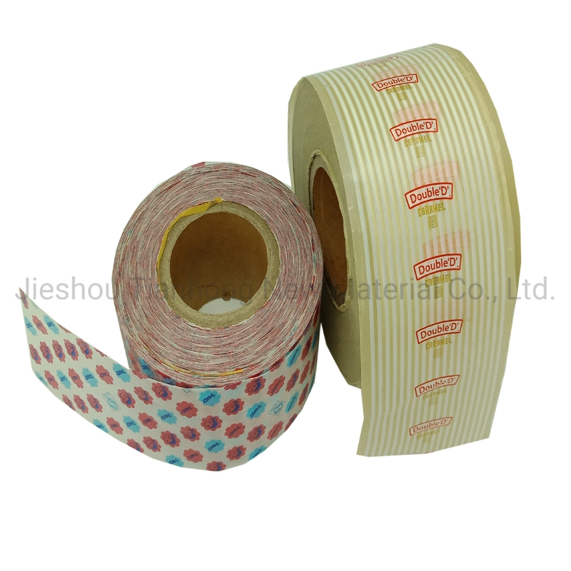Confectionery Packaging Twist Wax Paper Printed Candy Wrapper Paper Roll Paper Packaging Roll Laminated Paper for Candy Packing Bubble Gum Packaging Paper