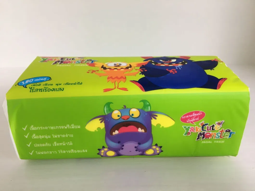 OEM Factory Price Wholesale Soft Pack Facial Tissue Paper