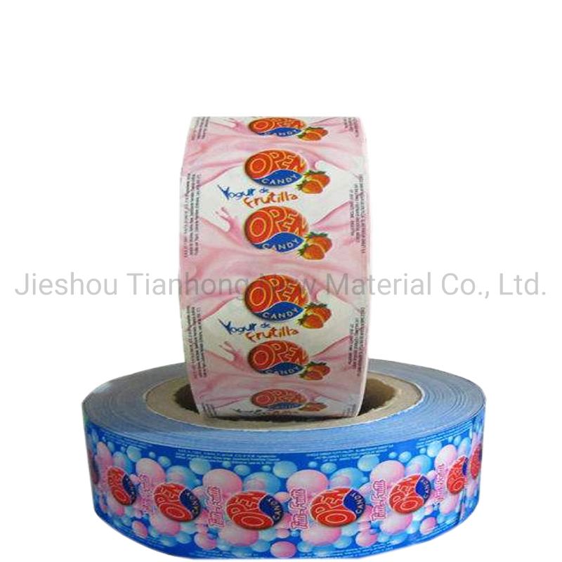 Confectionery Packaging Twist Wax Paper Printed Candy Wrapper Paper Roll Paper Packaging Roll Laminated Paper for Candy Packing Bubble Gum Packaging Paper