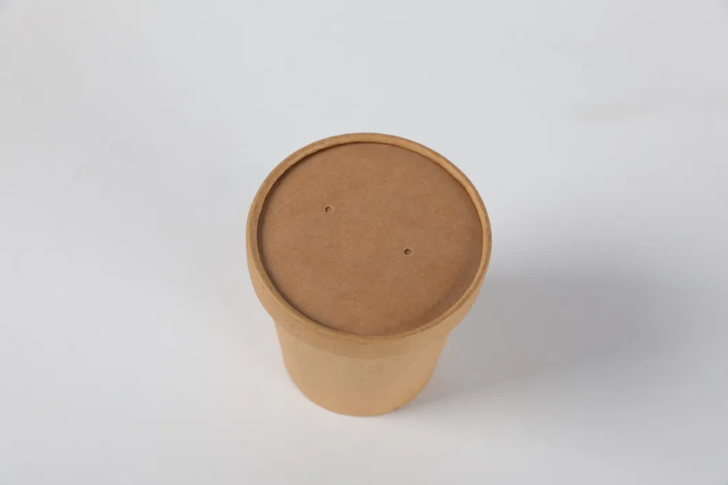 Wholesale Recyclable Custom Size Kraft Paper Soup Cup
