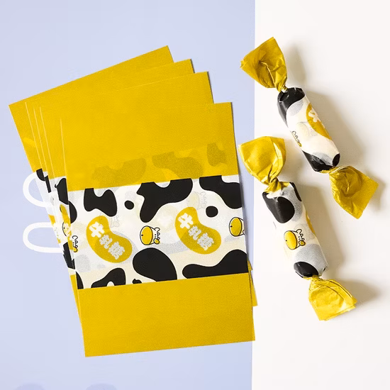 Lovely Printed Nougat Candy Chocolate Sweet Greaseproof Wax Wrapping Paper