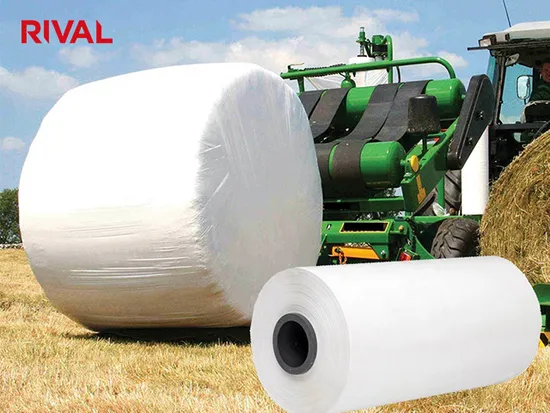 Manufacture Super Quality Agriculture PE Plastic Silage Grass Bale Silage Wrap Film Bale Wrap 