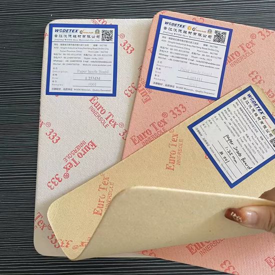 Hot Selling Various Qualities Paper Insole Board for Shoe Material
