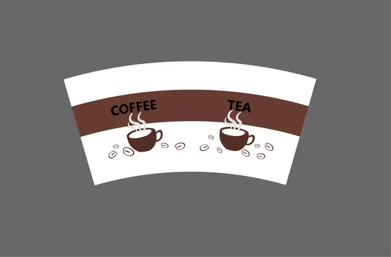 Wholesale Printed Raw Material Paper Cup Fan with PE Coated 