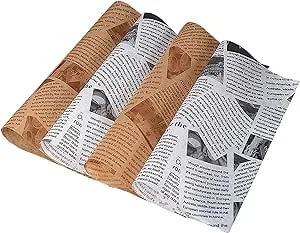 Food Grade Custom Logo Printed Burger Sandwich Wrapping Greaseproof Oilproof Baking Paper 