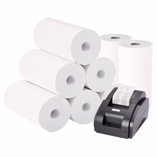 POS Printed Thermal Paper Rolls 80mmx70mm 58GSM