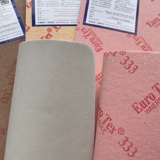 Nonwoven Polyester Paper Insole Board Laminated EVA Shoe Insole Board