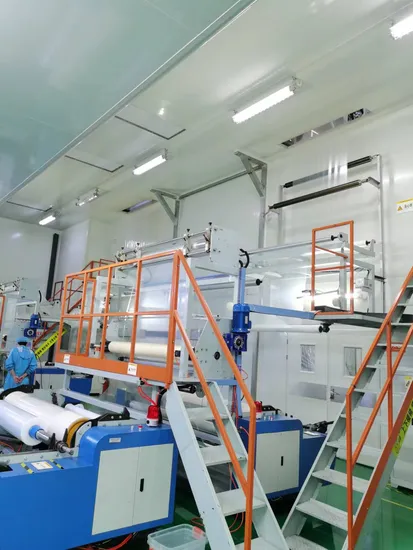 50um Low Peel Force PE Plain Protective Film with 10g Adhesive for General Industrial Glass Protection 