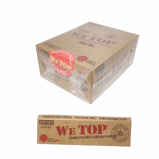Wetop OEM Rolling Paper Unbleached Brown Papers XL Paper Roll