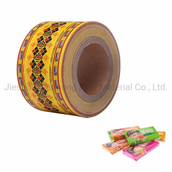 Confectionery Packaging Twist Wax Paper Printed Candy Wrapper Paper Roll Paper Packaging Roll Laminated Paper for Candy Packing Bubble Gum Packaging Paper